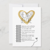 Gold Touch-minimisscript de nacht ervoor Kaart (Voorkant)