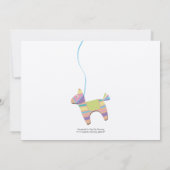 GOLD Traditional Donkey Fiesta Pinata Birthday Kaart (Achterkant)