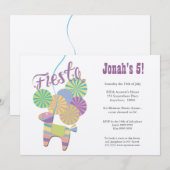 GOLD Traditional Donkey Fiesta Pinata Birthday Kaart (Voorkant / Achterkant)