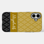 Gold Traditional Japanse Tatewaku Pattern Case-Mate iPhone Case (Achterkant (horizontaal))