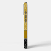 Gold Traditional Japanse Tatewaku Pattern Case-Mate iPhone Case (Achterkant / Links)