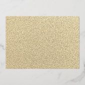 Gold Traditional Waterverf Tree-kerstfeest Folie Uitnodiging (Achterkant)