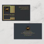 Gold Transport Routes Cargo Truck Service Visitekaartje (Voorkant / Achterkant)