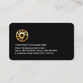 Gold Trapezium Layers Business Owner Visitekaartje (Achterkant)