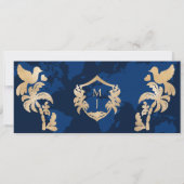 Gold Travel Boarding Pass Mexico Sla de datum op Kaart (Achterkant)