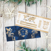 Gold Travel Boarding Pass Mexico Sla de datum op Kaart