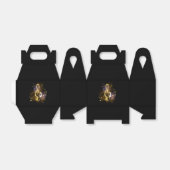 Gold Treble Clef Music Bedankdoosjes (Uitgevouwen)