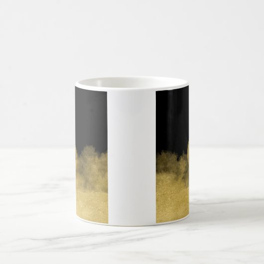 Gold Treble Clef Music Cloud Koffiemok (Center)