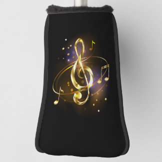 Gold Treble Clef Music Golfheadcover