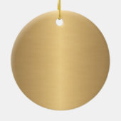 Gold Treble Clef Snowflake Musical Ornament (Achterkant)