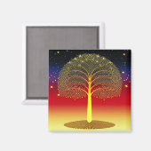 Gold Tree bij Sunset Magnet (Voorkant / Achterkant)