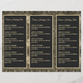 Gold Tree en Black Menu & Prijzen (Achterkant)