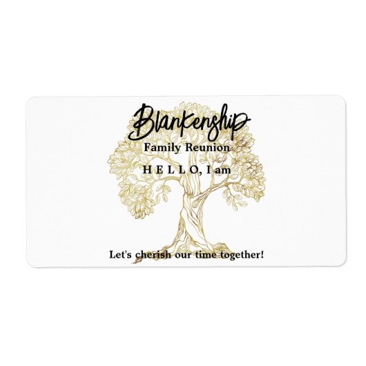 Gold Tree Family Reunion Essential Etiket (Voorkant)