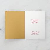 Gold Tree French Bulldogs Christmas Card Feestdagen Kaart (Binnen)