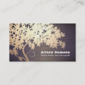 Gold Tree Holistic Healer Naturopath Wood Kijk uit Visitekaartje (Voorkant)