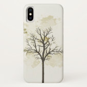 Gold tree iPhone X Hoesje (Achterkant)
