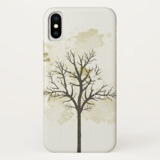 Gold tree iPhone X Hoesje