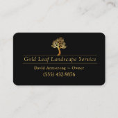 Gold Tree Landscapaping Yard Tree Service Visitekaartje (Voorkant)