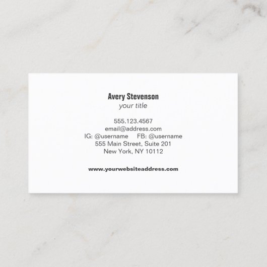 Gold Tree Lawn Care Landscape en Garden Designer Visitekaartje (Achterkant)