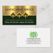 Gold Tree Line Green Lawn Care Visitekaartje (Voorkant / Achterkant)