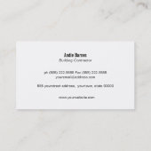 Gold Tree Logo Building Contractor Elegant Black Visitekaartje (Achterkant)