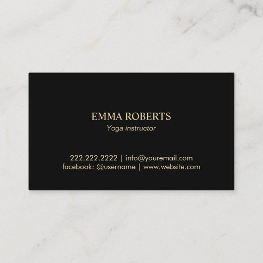 Gold Tree Logo Modern White Quilts Salon & SPA Visitekaartje (Achterkant)