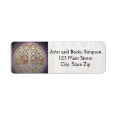 Gold Tree met Butterly Etiket (Voorkant)