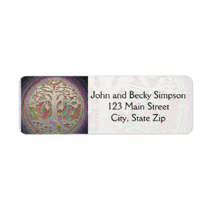 Gold Tree met Butterly Etiket