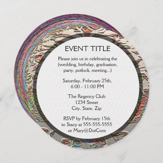 Gold Tree met Butterly Kaart (Voorkant / Achterkant)