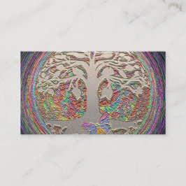 Gold Tree met Butterly Visitekaartje