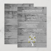 Gold Tree of Hearts Wedding Rehearsal Dinner Kaart (Voorkant / Achterkant)