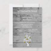 Gold Tree of Hearts Wedding Rehearsal Dinner Kaart (Voorkant)