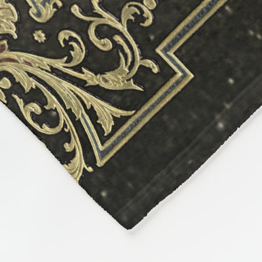 Gold Tree of Life Ancient Rustic Fleece Deken (Hoek)