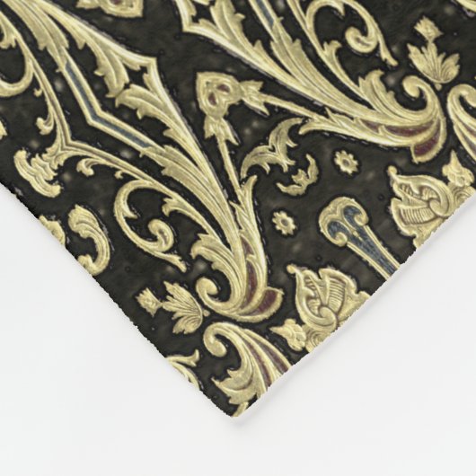 Gold Tree of Life Ancient Rustic Fleece Deken (Hoek)