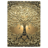 Gold Tree of Life Ancient Rustic  Klembord (Achterkant)
