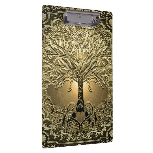 Gold Tree of Life Ancient Rustic  Klembord (Rechts)