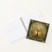 Gold Tree of Life Ancient Rustic Notitieboek (Binnen)