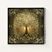 Gold Tree of Life Ancient Rustic Notitieboek (Achterkant)
