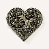 Gold Tree of Life Ancient Rustic Notitieboek (Voorkant)