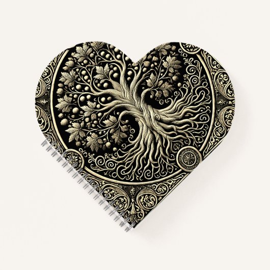 Gold Tree of Life Ancient Rustic  Notitieboek (Voorkant)