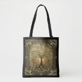 Gold Tree of Life Ancient Rustic Tote Bag (Voorkant)