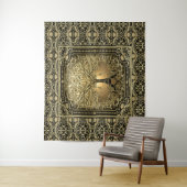 Gold Tree of Life Ancient Rustic Wandkleed (In situ)