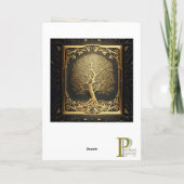 Gold Tree of Life  grafische Kaart (Achterkant)