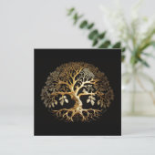 Gold Tree of Life Kaart (Staand voorkant)