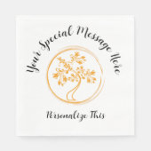Gold Tree of Life Survivor Party Napkins Servet (Voorkant)