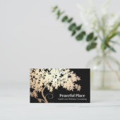 Gold Tree of Life Wellness Counseling Visitekaartje (Staand voorkant)