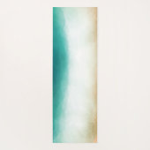 Gold Tree Silhouette, Ombre Yoga Yogamat (Achterkant)