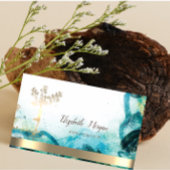 Gold Tree Women Silhouette Abstract Visitekaartje