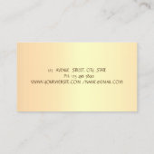 Gold Tree Women Silhouette, holografisch Visitekaartje (Achterkant)