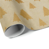 Gold Trees kerstpapier Cadeaupapier (Rol Hoek)